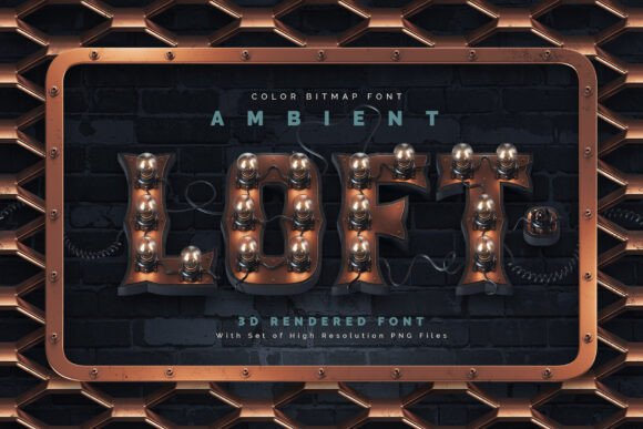 Ambient Loft: Vintage Steampunk Typography for Modern Design