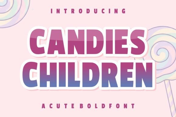Candies Children: A Playful Font for Vibrant Designs