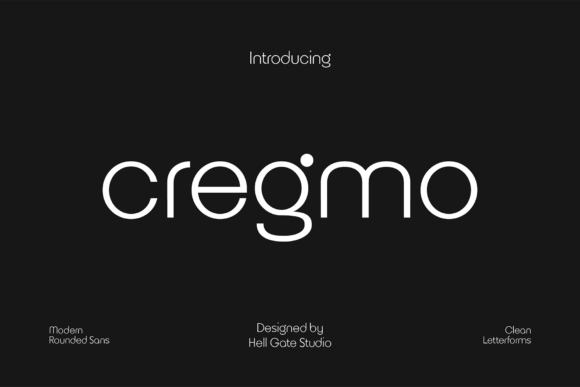 Cregmo: A Font for Elegant Visual Design