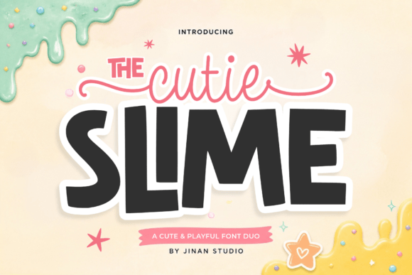 Cutie Slime Duo: A Playful Font for Joyful Designs