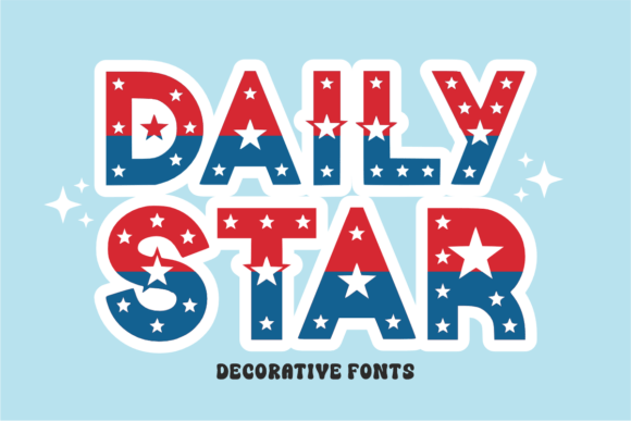 Daily Star Font: Bold Patriotic Typography