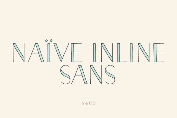 Naive Inline Sans: A Whimsical Font for Modern Design