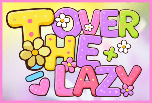 Over the Lazy: Infusing Spring Charm with the Cute Spring Flower Alphabet Font