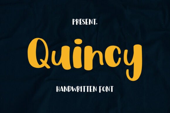 Quincy Font: Bold, Friendly Handwritten Typeface for Modern Design