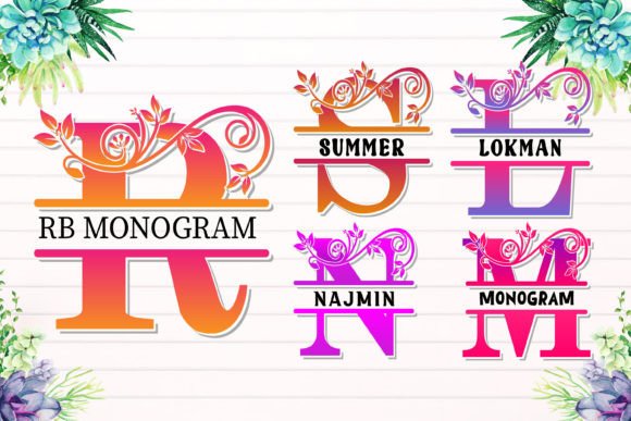 Rb Monogram: Elevate Your Designs with Vibrant Typography