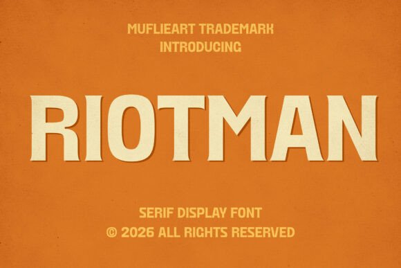 Riotman: Commanding Serif Power for Vintage Branding