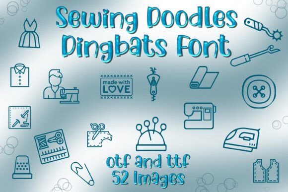 Sewing Doodles: The Versatile Font for Handcrafted Designs