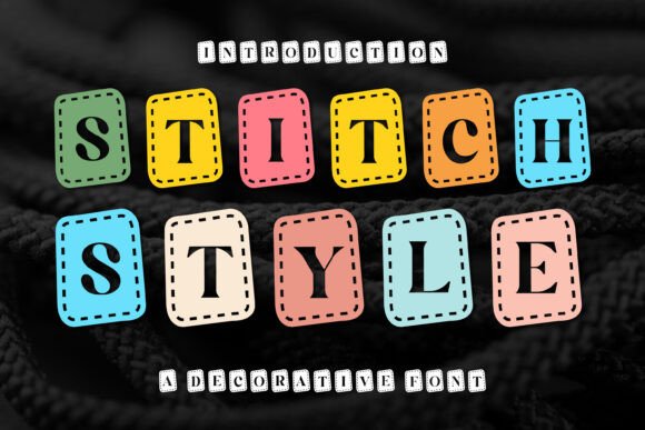 Stitch Style: A Vibrant Color Font for Creative Design