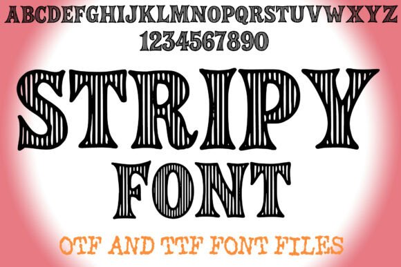 Stripy: A Fun Style Font for Vibrant, Custom Creations
