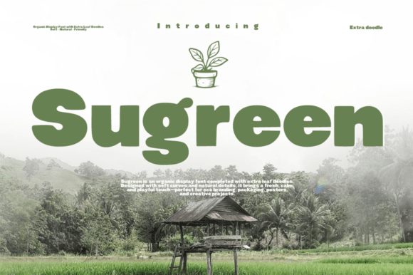 Sugreen: Nature's Embrace in Modern Typography