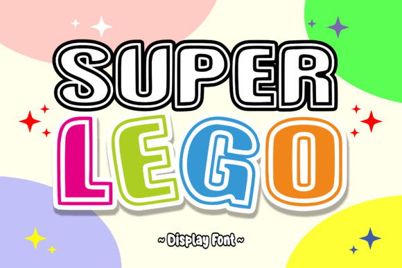 Super Lego: A Cheerful Font for Creative Design