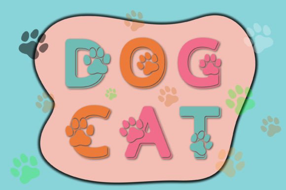 Unleash Creative Joy: The Dog Cat Color Font Revolution