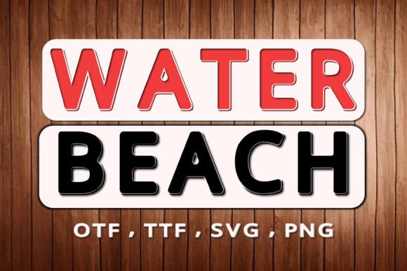 Water Beach: A Vibrant Color Font for Modern Design